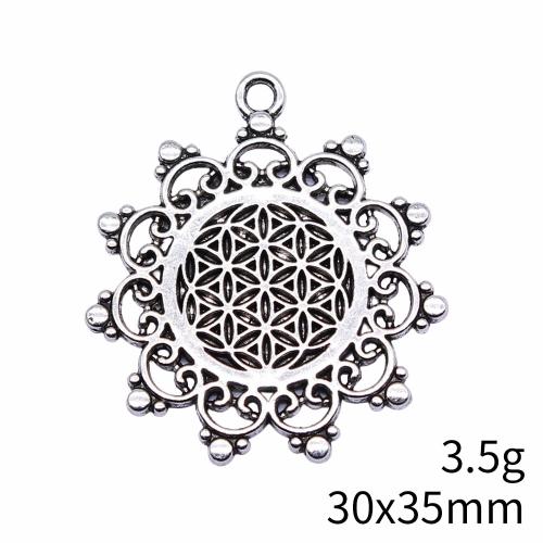 Tibetan Style Pendants, Flower, plated, DIY, more colors for choice, Sold By PC