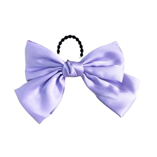 Bunny Ears Hair Scrunchies, Silk, with Rubber Band, for woman, more colors for choice, 78mm, Sold By PC