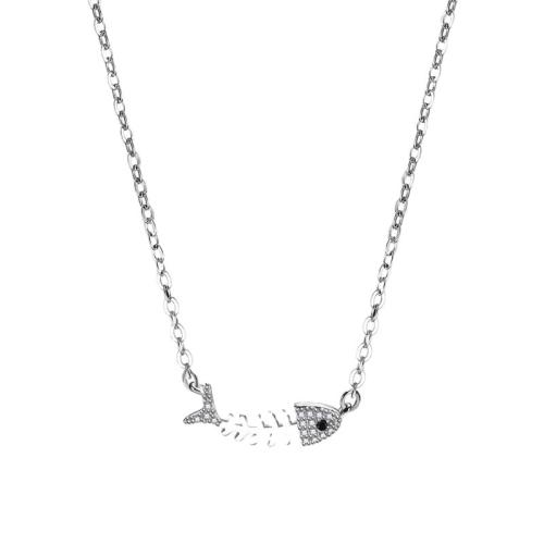Zinklegierung Schmuck Halskette, mit Titanstahl, mit Verlängerungskettchen von 5cm, Modeschmuck & für Frau & mit Strass, keine, Länge:ca. 38 cm, verkauft von PC