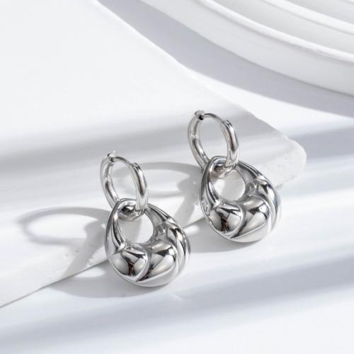 Titan Stahl Ohrring, Titanstahl, Modeschmuck & für Frau, keine, 18x30mm, verkauft von Paar