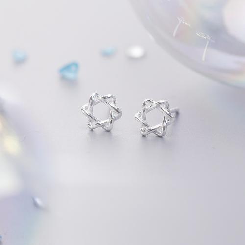 925 Sterling Silver Stud Earrings, fashion jewelry & for woman, Sold By Pair