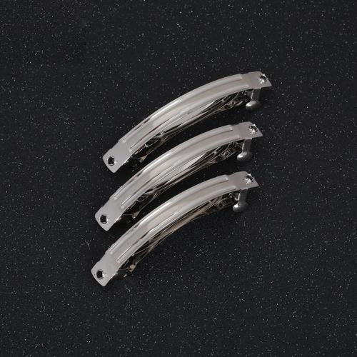 Hair Clip Findings, Manganese Steel, plated, DIY, original color, 80mm, Sold By PC