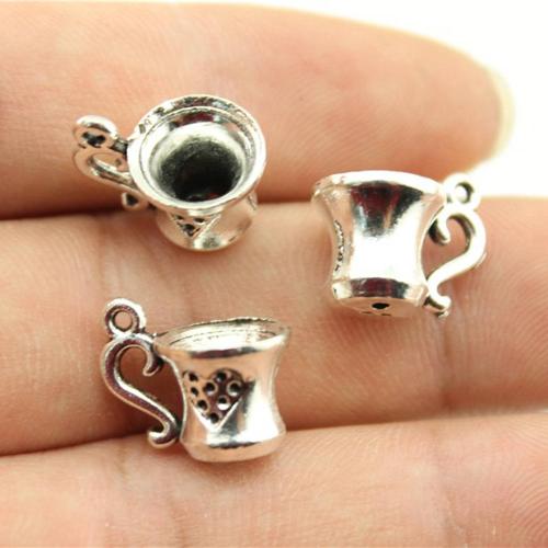 Tibetan Style Pendants, Cup, plated, DIY, more colors for choice, 10x15mm, Sold By PC