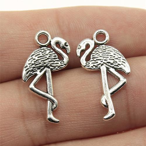 Tibetan Style Animal Pendants, Bird, plated, DIY, more colors for choice, 23x12mm, Sold By PC