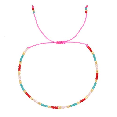 Seedbead bracelet, Réglable & bijoux de mode & unisexe, plus de couleurs à choisir, Longueur:Environ 28 cm, Vendu par PC