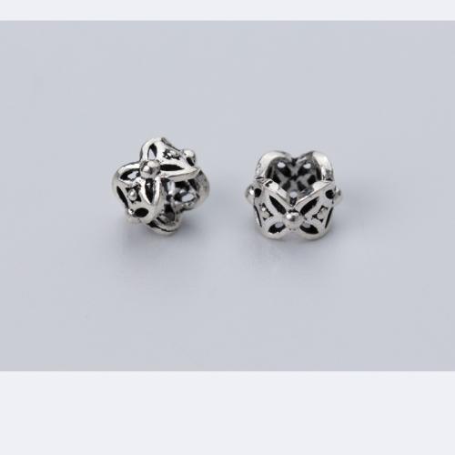Spacer Beads Jewelry, 925 Sterling Silver, DIY, 6x6x4.50mm, Sold By PC