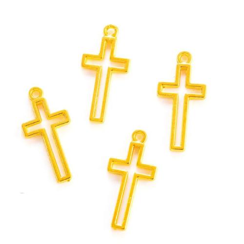 Tibetan Style Cross Pendants, plated, DIY, more colors for choice, nickel, lead & cadmium free, 23x11mm, Approx 100PCs/Bag, Sold By Bag