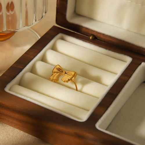 Edelstahl Ringe, 304 Edelstahl, mit Kunststoff Perlen, goldfarben plattiert, verschiedene Stile für Wahl & für Frau, keine, verkauft von PC