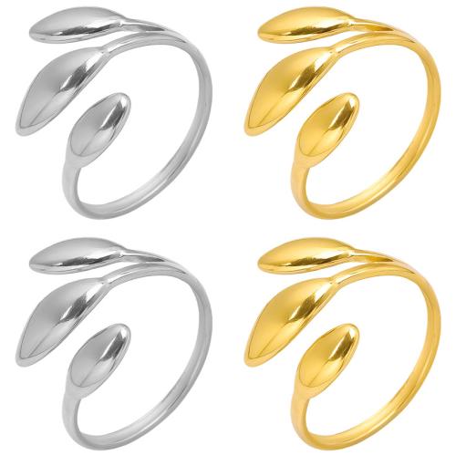 Stainless Steel Finger Ring, 304 Stainless Steel, plated, fashion jewelry, more colors for choice, Sold By PC