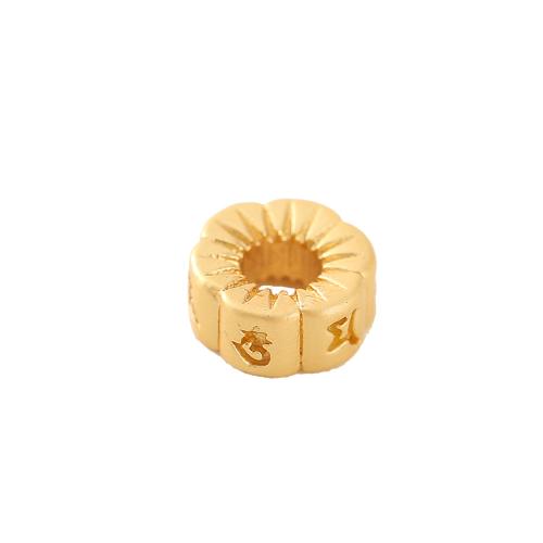 Brass Spacer Beads, real gold plated, DIY & different styles for choice & enamel, golden, Sold By PC