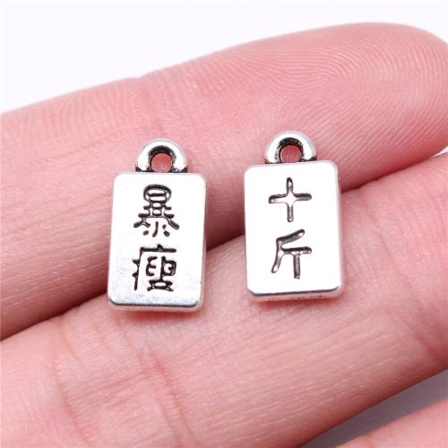 Tibetan Style Pendants, antique silver color plated, DIY, 15x8mm, Sold By PC