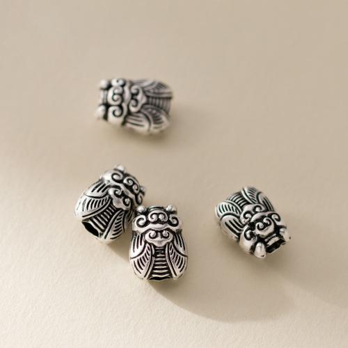 Spacer Beads Jewelry, 925 Sterling Silver, DIY, 13x9.50x8mm, Hole:Approx 2.3mm, Sold By PC