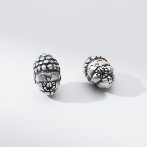 Spacer Beads Jewelry, 925 Sterling Silver, DIY, 15.50x10.50x10.50mm, Hole:Approx 2.5mm, Sold By PC