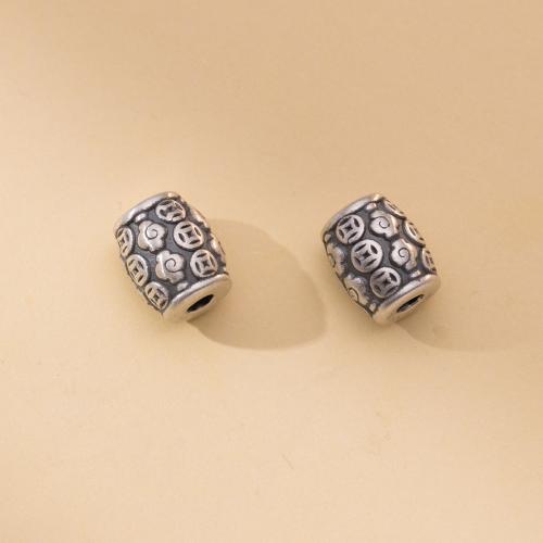 Spacer Beads Jewelry, 925 Sterling Silver, DIY, 9.50x11.50mm, Hole:Approx 2.9mm, Sold By PC