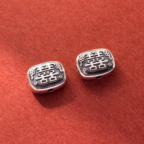 Spacer Beads Jewelry, 925 Sterling Silver, DIY, more colors for choice, 13x10x5mm, Hole:Approx 1.9mm, Sold By PC