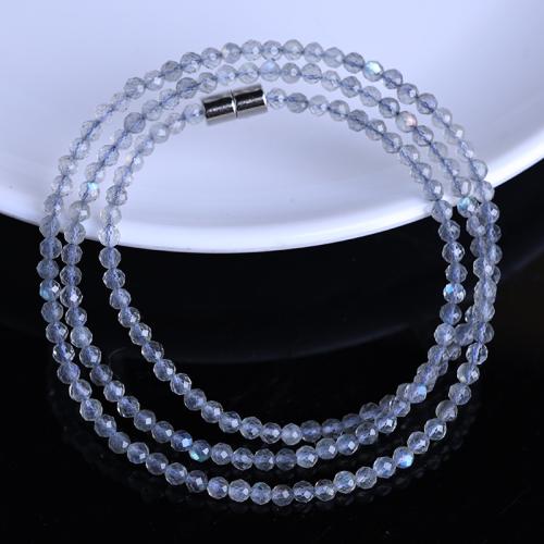 Wrap Bracelet, Labradorite, fashion jewelry & Unisex, Length:Approx 53 cm, Sold By PC