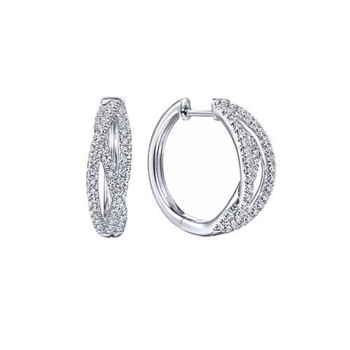 Cubic Zirconia Micro Pave Brass Earring, fashion jewelry & micro pave cubic zirconia & for woman, 17x6mm, Sold By Pair