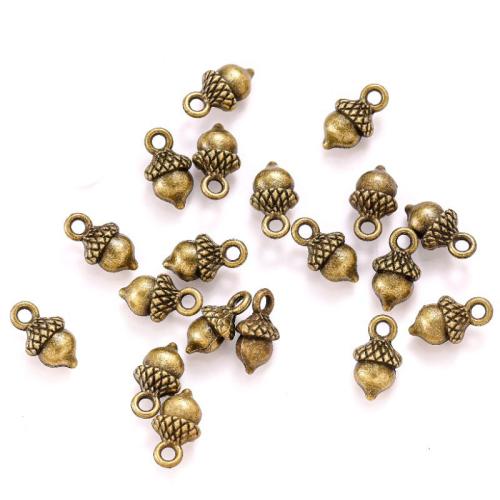 Tibetan Style Pendants, Pinecone, plated, DIY, more colors for choice, nickel, lead & cadmium free, 13x8mm, Approx 100PCs/Bag, Sold By Bag