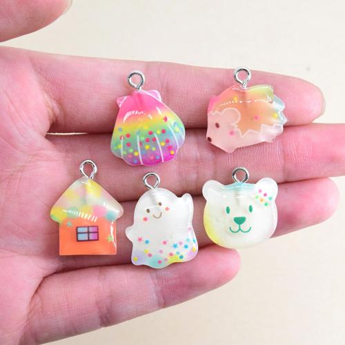 Resin Pendant, epoxy gel, DIY & different styles for choice, more colors for choice, Sold By PC