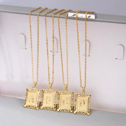 Stainless Steel Jewelry Necklace, 304 Stainless Steel, with 5cm extender chain, fashion jewelry & different designs for choice & for woman, gold, Length:50 cm, Sold By PC