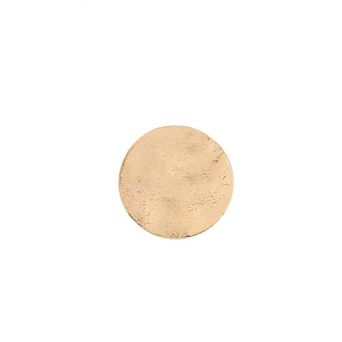 Латунный гвоздик для сережки, Латунь, плакированный настоящим золотом, DIY, Золотой, 15x15mm, продается Пара