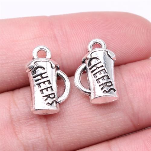 Tibetan Style Pendants, Cup, antique silver color plated, DIY, 17x11mm, Sold By PC