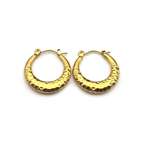 Acier inoxydable Levier Retour Earring, Acier inoxydable 304, bijoux de mode & pour femme, doré, 22x23mm, Vendu par paire
