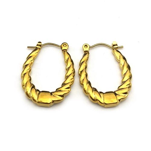 Stainless Steel Lever Back Earring, 304 Stainless Steel, fashion jewelry & for woman, golden, 25x20mm, Sold By Pair