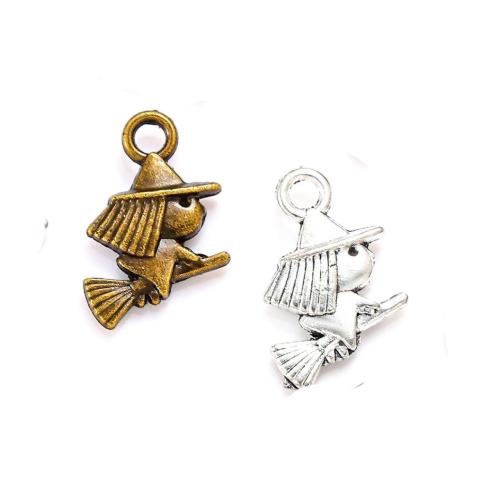 Tibetan Style Pendants, Sorcerer, plated, DIY, more colors for choice, nickel, lead & cadmium free, 14x11mm, Approx 100PCs/Bag, Sold By Bag