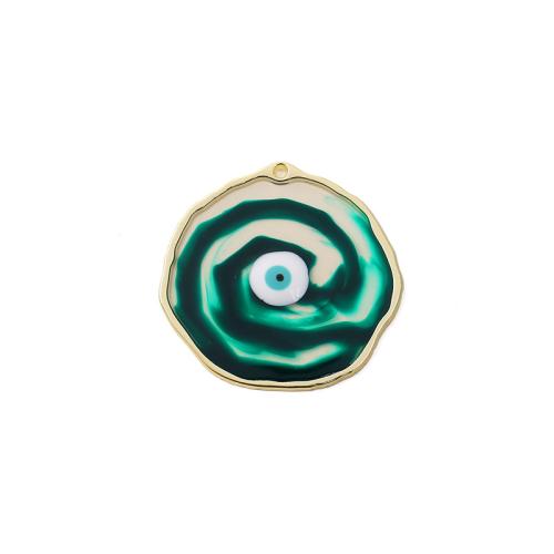 Evil Eye Pendants, Tibetan Style, plated, DIY & different designs for choice & enamel, more colors for choice, nickel, lead & cadmium free, 10PCs/Bag, Sold By Bag
