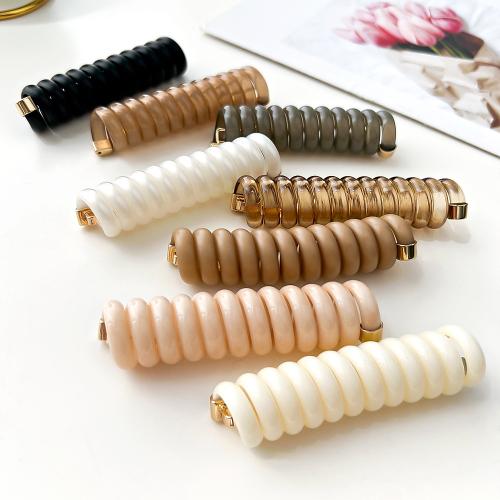 Phone Wire Hair Elastic, Plastic, fashion jewelry, more colors for choice, 70x18mm, Sold By PC