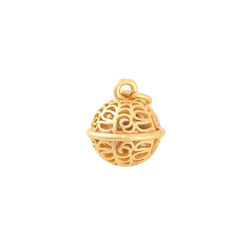 Brass Jewelry Pendants, real gold plated, DIY, golden, 11x10mm, Sold By PC