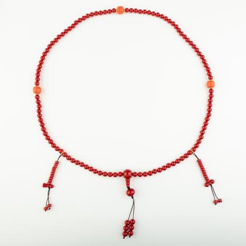 corail synthétique collier, style folk & unisexe, Longueur:Environ 56 cm, Vendu par PC