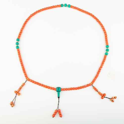 Coral sintético collar, estilo popular & unisexo, longitud:aproximado 48 cm, Vendido por UD
