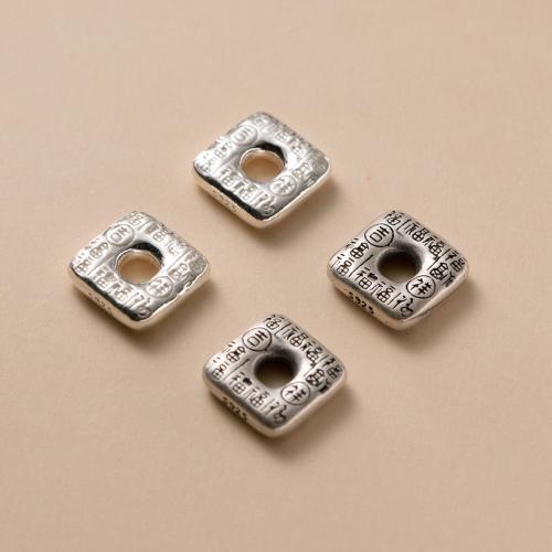 Spacer Χάντρες Κοσμήματα, 925 ασημένιο ασήμι, DIY, περισσότερα χρώματα για την επιλογή, 11x3mm, Τρύπα:Περίπου 3.5mm, Sold Με PC