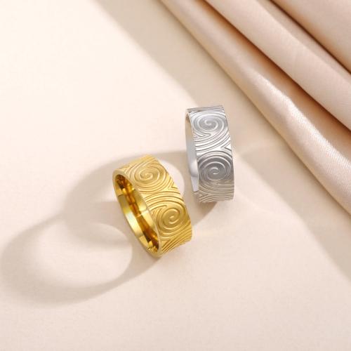 Stainless Steel Finger Ring, 304 Stainless Steel, Vacuum Ion Plating, fashion jewelry & Unisex & different size for choice, more colors for choice, Sold By PC
