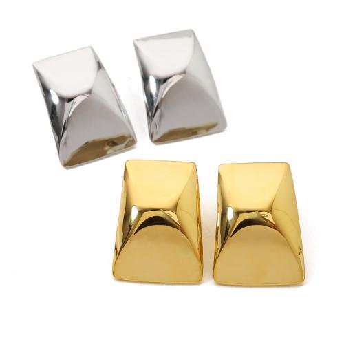 Stainless Steel Stud Earrings, 304 Stainless Steel, fashion jewelry & for woman, more colors for choice, 20.50x28.70mm, Sold By Pair