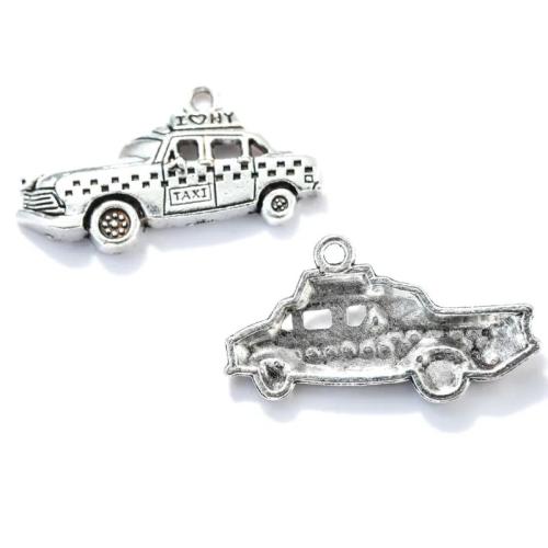 Vehicle Shaped Tibetan Style Pendants, Car, plated, DIY, more colors for choice, nickel, lead & cadmium free, 33x17mm, Approx 100PCs/Bag, Sold By Bag