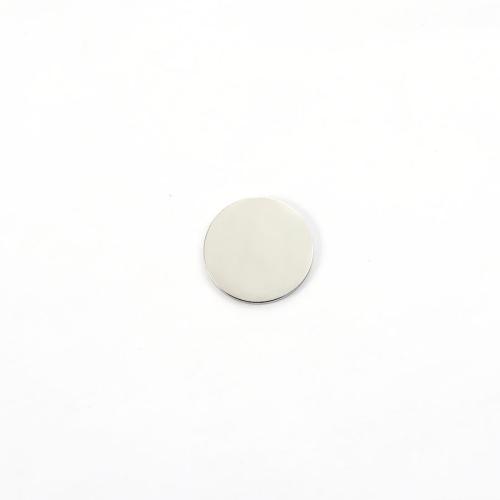 Stainless Steel Tag Charm, 304 Stainless Steel, Flat Round, DIY, original color, 18mm, Sold By PC