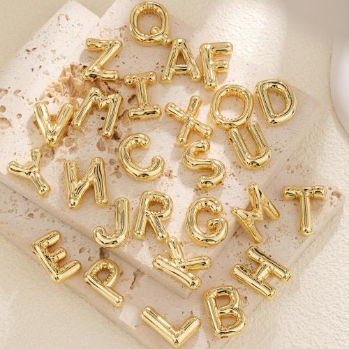Brass Jewelry Pendants, Alphabet Letter, gold color plated, DIY & different styles for choice, more colors for choice, nickel, lead & cadmium free, Sold By PC