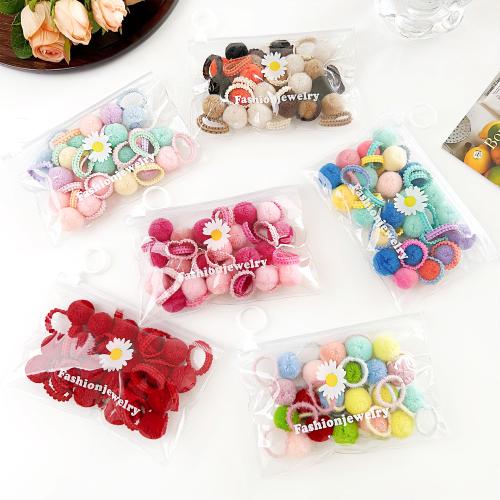 Ponytail Holder, Plastic, fashion jewelry, more colors for choice, 20PCs/Bag, Sold By Bag