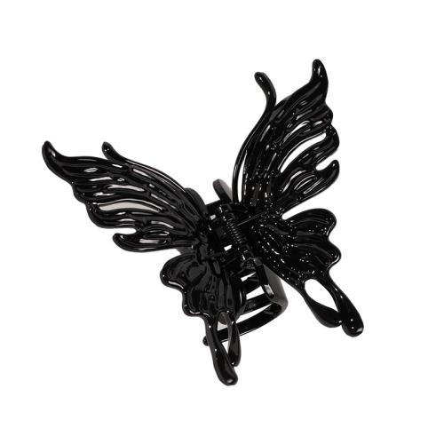 Hair Claw Clips, Plastic, Butterfly, fashion jewelry, more colors for choice, 100x105mm, Sold By PC