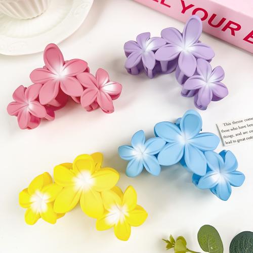 Hair Claw Clips, Plastic, Flower, fashion jewelry, more colors for choice, Sold By PC
