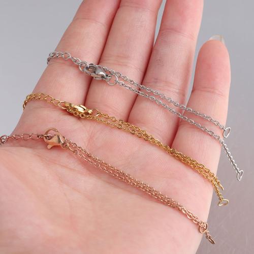 304 Stainless Steel Bracelet Chain, Vacuum Ion Plating, DIY & different size for choice, more colors for choice, Sold By PC