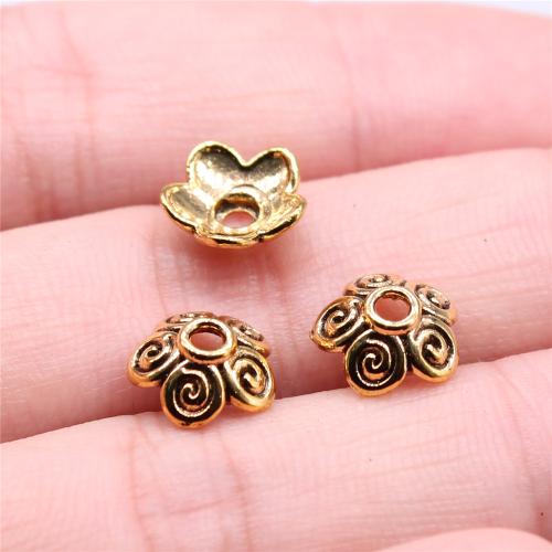 Tibetan Style Bead Cap, plated, DIY, more colors for choice, 10x4mm, Sold By PC