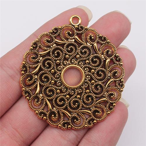 Tibetan Style Pendants, plated, DIY, more colors for choice, 49x49mm, Sold By PC