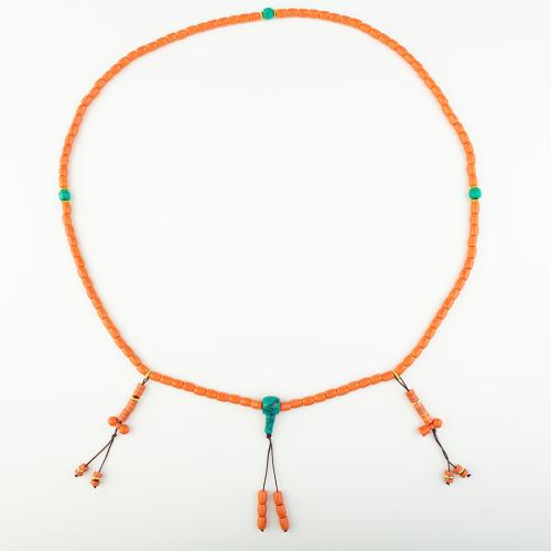 Синтетический агат Ожерелье, Народный стиль & Мужская, длина:Приблизительно 58 см, продается PC