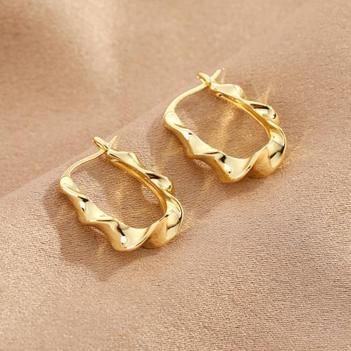 Brass Leverback Earring, fashion jewelry & for woman, 18x24mm, Sold By Pair