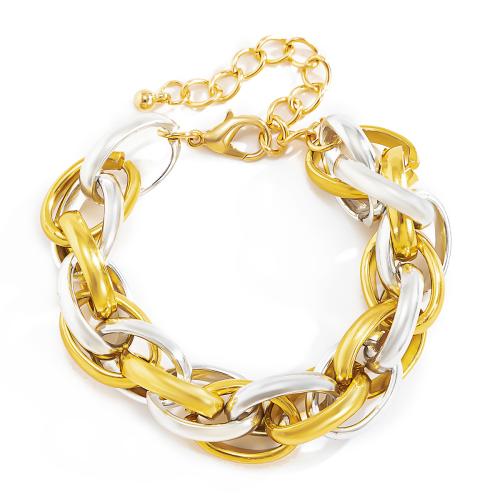 Bracelet en aluminium, avec 5cm chaînes de rallonge, bijoux de mode & pour femme, Longueur:Environ 16 cm, Vendu par PC