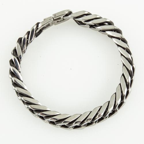 Stainless Steel Jewelry Bracelet, 304 Stainless Steel, fashion jewelry & Unisex, more colors for choice, 12mm, Length:Approx 21 cm, Sold By PC